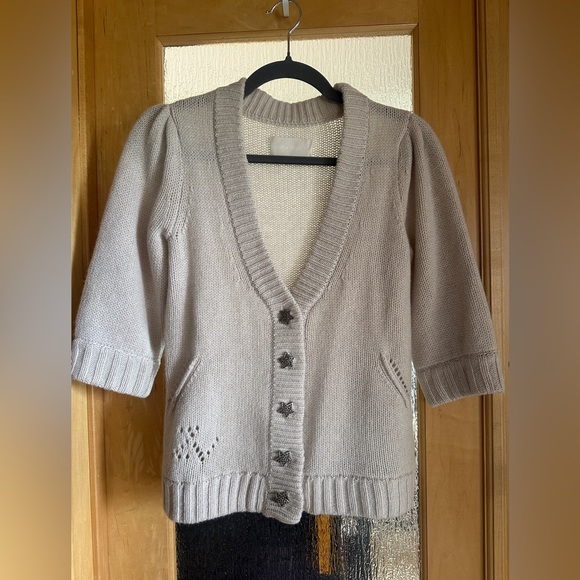 NWT Zadig & Voltaire Betsy Cardigan in Ecru, size small - Picture 6 of 14